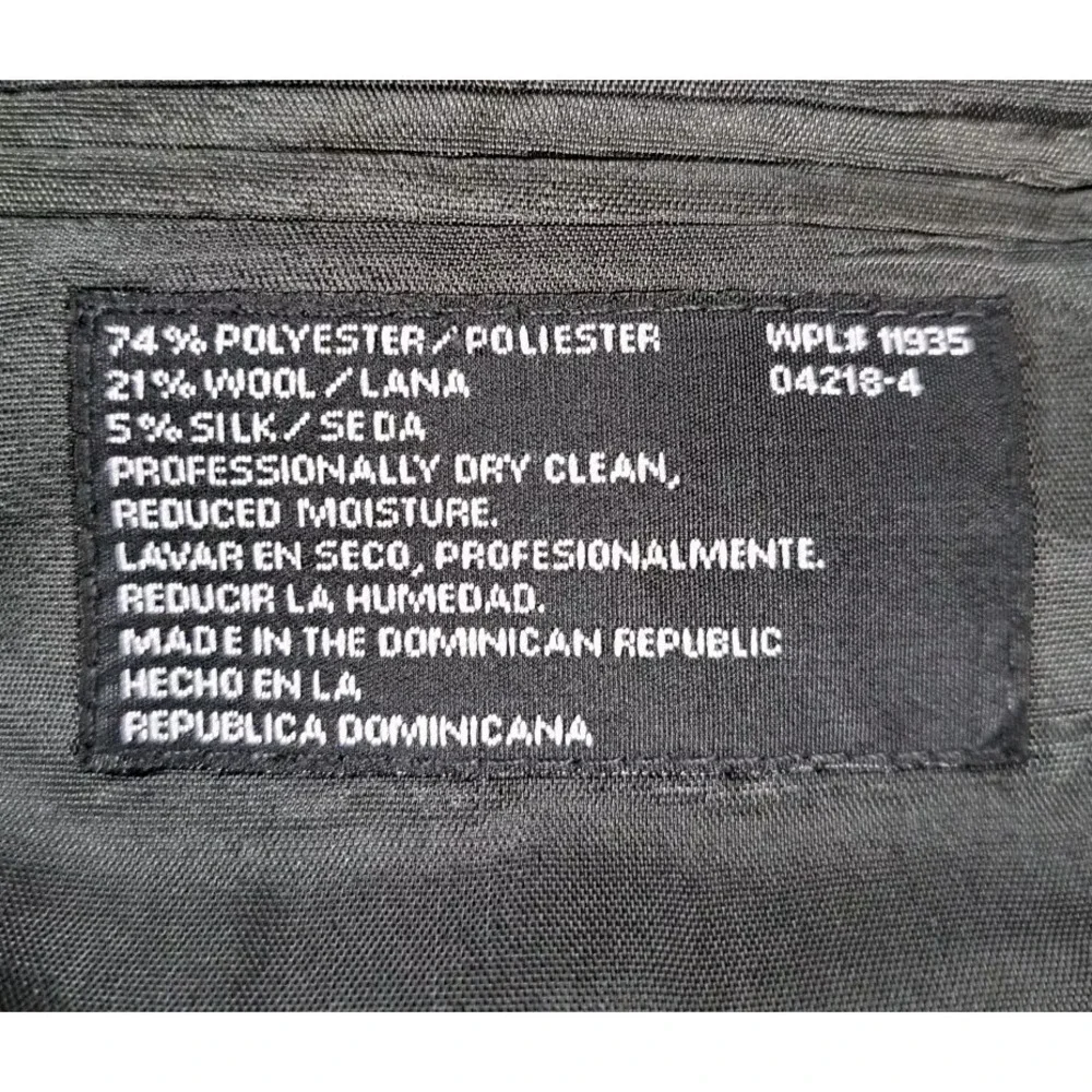 Towncraft Blazer Men's 44R Gray Herringbone Tweed Polyester Wool Silk Blend Coat